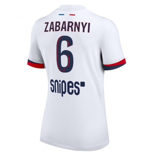 Ženske Nogometnih dresov Paris Saint-Germain Illia Zabarnyi #6 Gostujoči 2025-26 Kratki rokavi Ženske Nogometnih dresov Paris Saint-Germain Illia Zabarnyi #6 Gostujoči 2025-26 Kratki rokavi